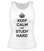 Женские майки Keep calm and study hard