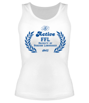 Женские майки НГПУ Факультет иностранных языков