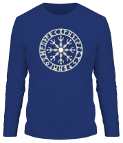 Мужские футболки с длинным рукавом Шлем ужаса (защитная руна)