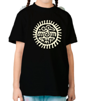 Детские футболки Ацтекские узоры - птица (свет)