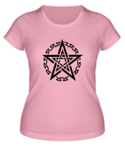 Футболки женские Звезда и кельтский узор
