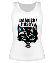 Женские майки Опасная киса