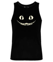 Мужские майки Чеширский кот (свет)